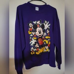 Vintage Mickey Mouse Sweatshirt - Large - Velva Sheen Brand